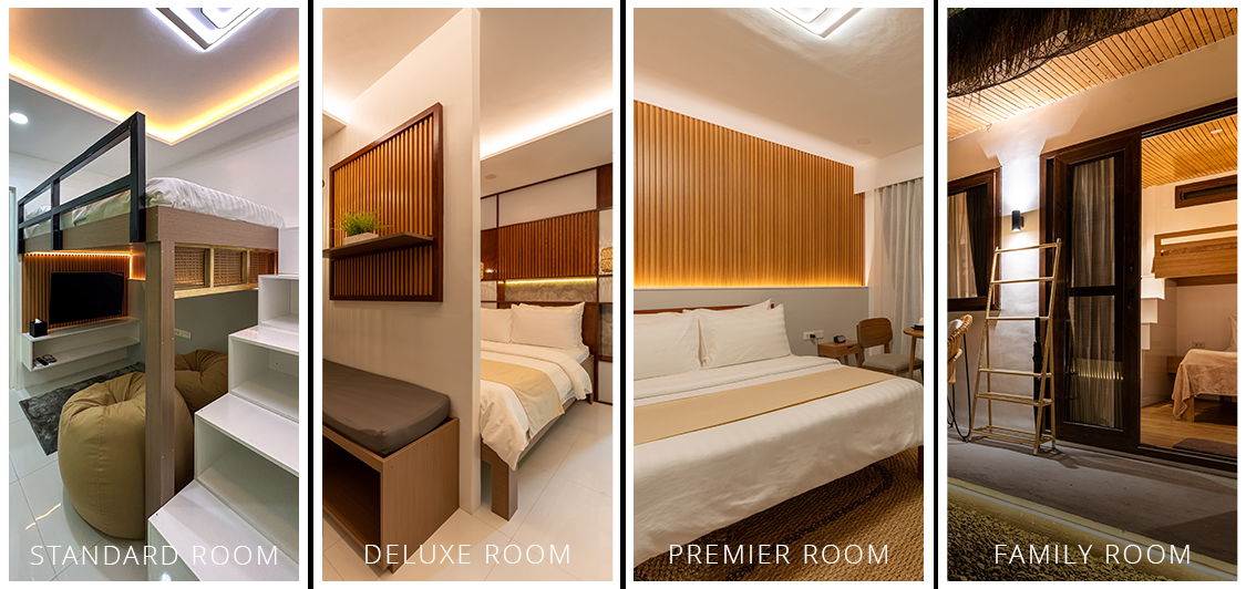 serene oasis resort collage for rooms