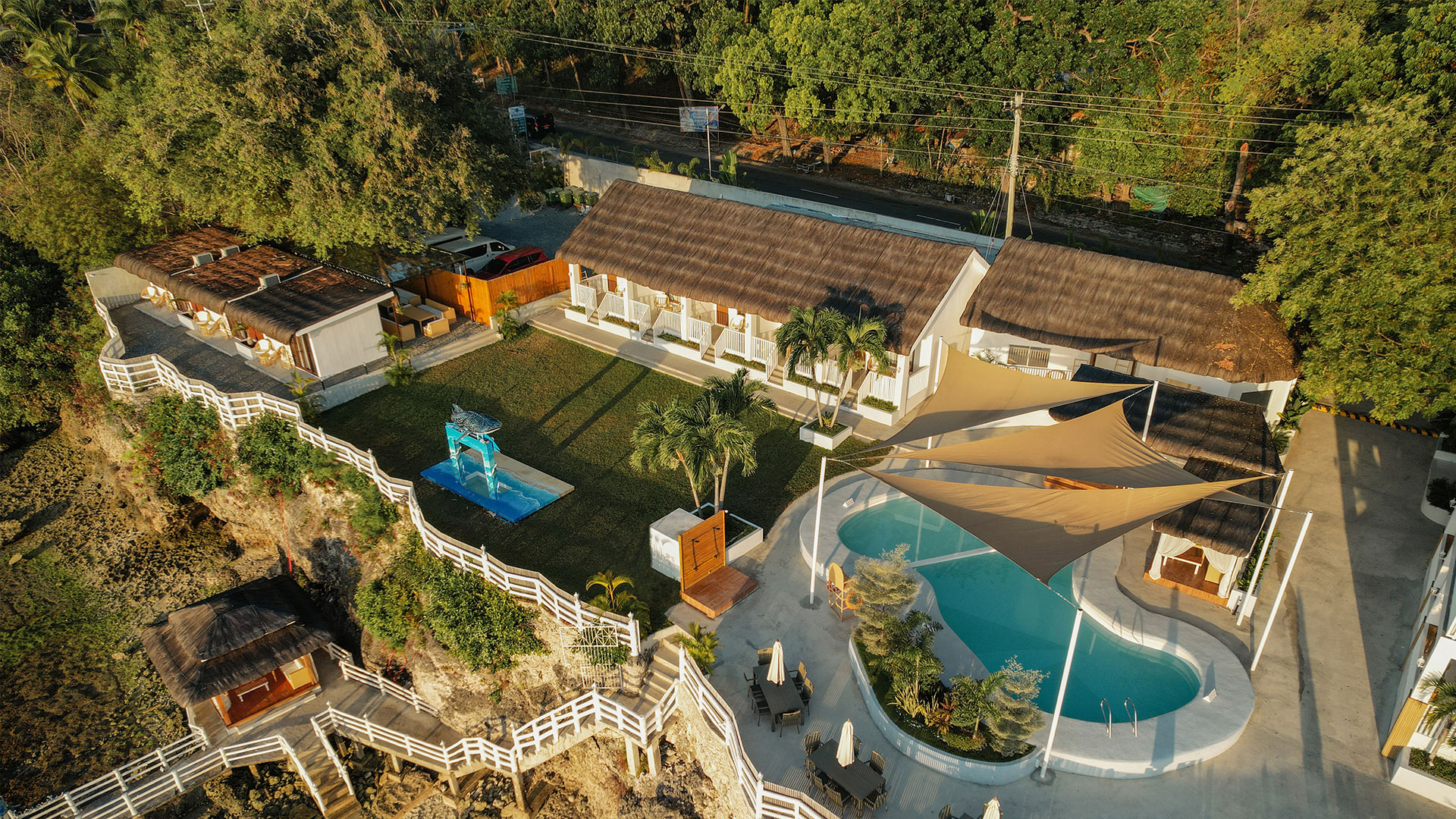 serene oasis resort view
